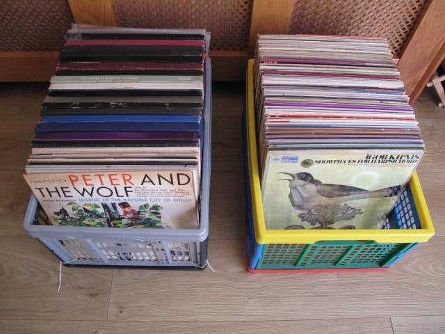 RECORDS TWO MASSIVE BOXES  CLASSICAL LPs 