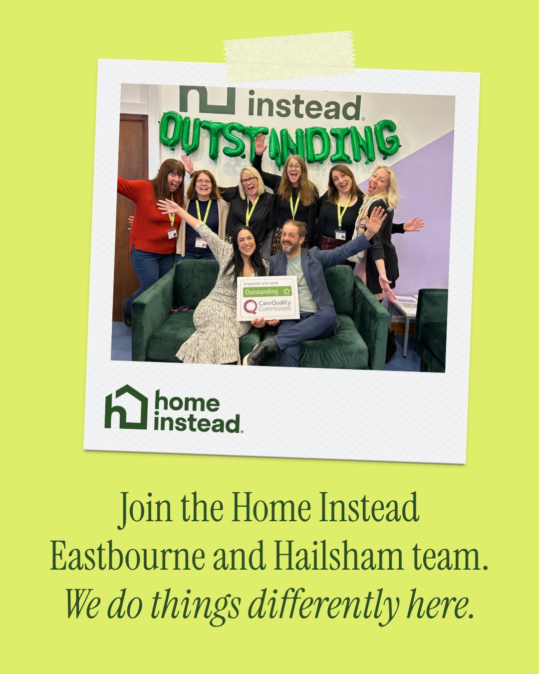 Care Assistant with Home Instead Eastbourne and Hailsham in Polegate