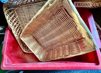 Catering Cane Baskets in various sizes and shapes