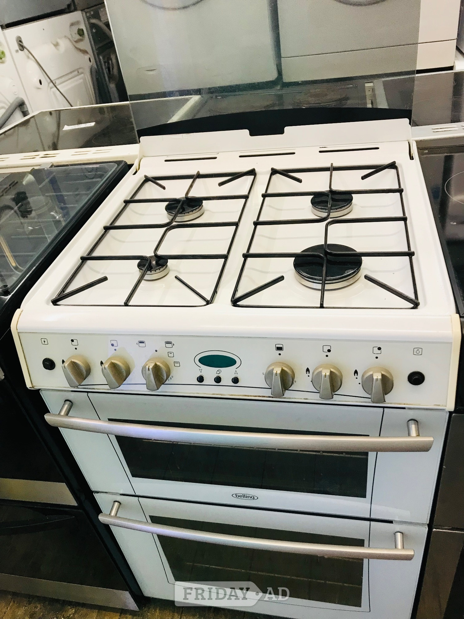 Belling 60CM wide glass top gas cooker  in Buckingham