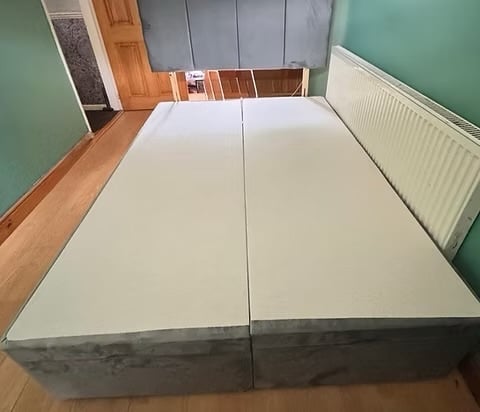 SUPER KING -END LIFT DIVAN OTTOMAN WITH 24 INCH DESIGN HEADBOARD