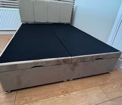 Rotherham SUPER KING -END LIFT DIVAN OTTOMAN WITH 24 INCH DESIGN HEADBOARD