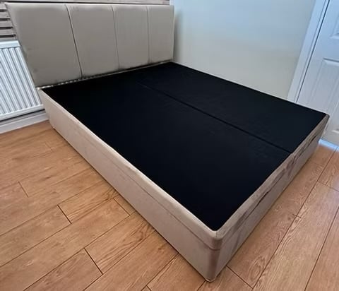 SUPER KING -END LIFT DIVAN OTTOMAN WITH 24 INCH DESIGN HEADBOARD - Furniture