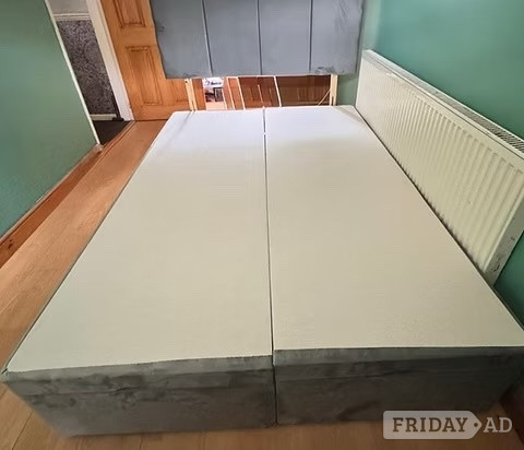 SUPER KING -END LIFT DIVAN OTTOMAN WITH 24 INCH DESIGN HEADBOARD