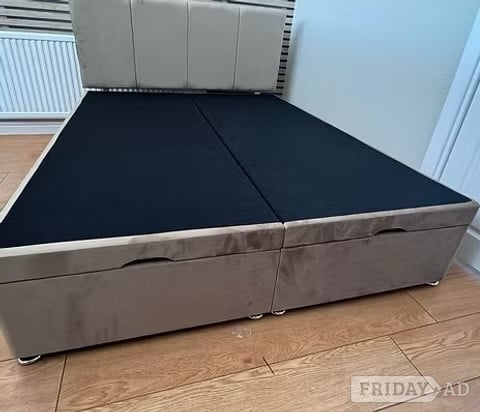 Rotherham SUPER KING -END LIFT DIVAN OTTOMAN WITH 24 INCH DESIGN HEADBOARD