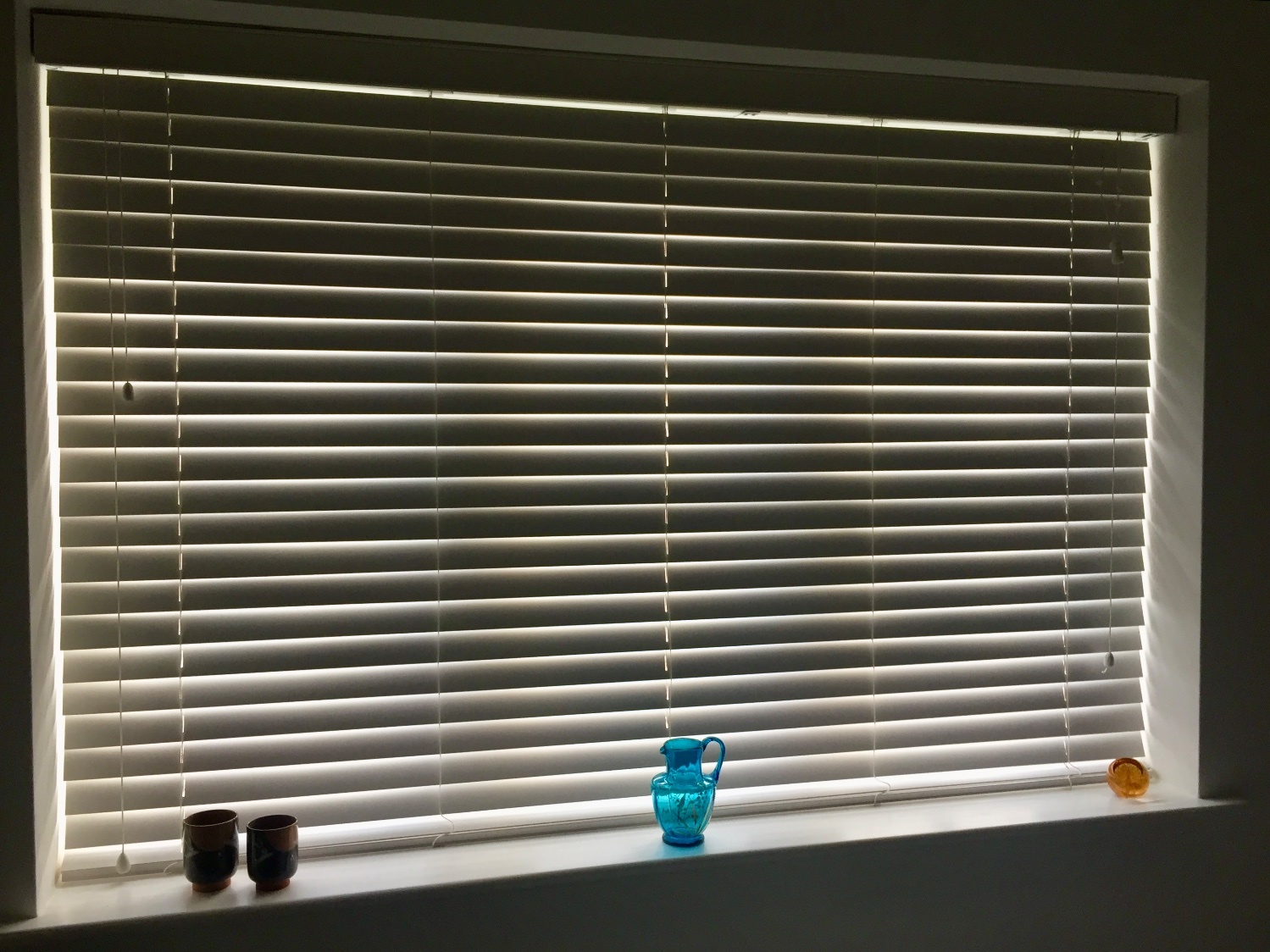 Blackwood Wooden, white venetian blinds 