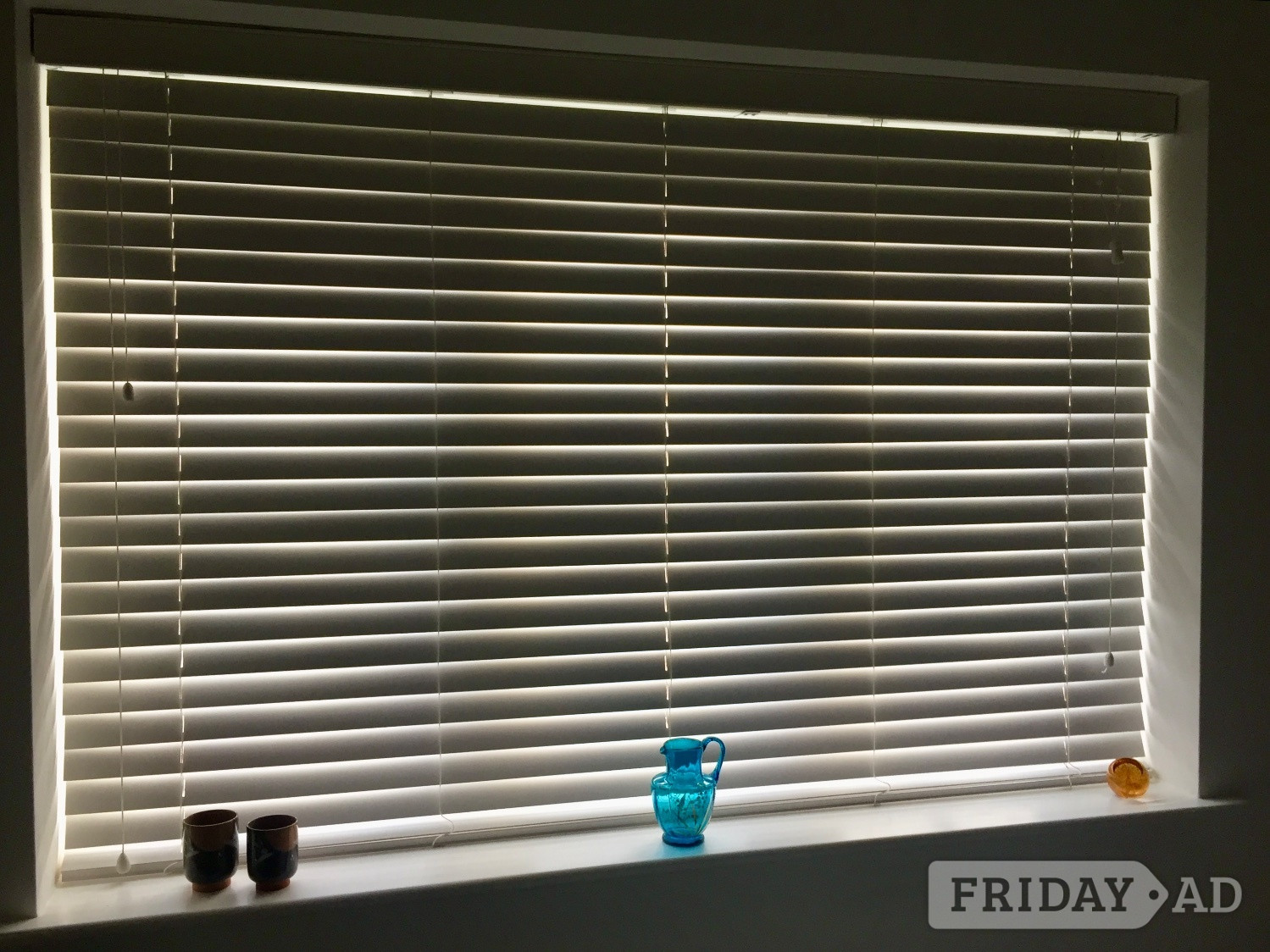 Blackwood Wooden, white venetian blinds 