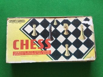 Vintage Spears Games chess set. 
