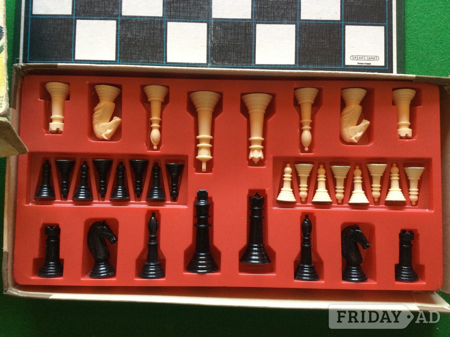 Vintage Spears Games chess set. 