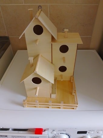 handmade bird nesting box