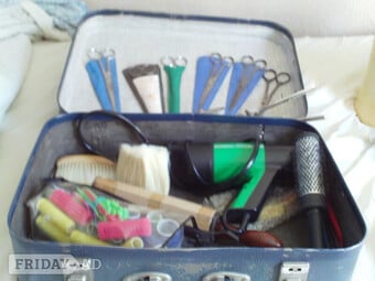 HAIRDRESSING TOOLS including scissors, dryer etc