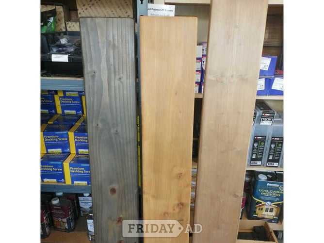 Rustic Oak Effect Shelves 50mm x 200mm (approx) Up to 3m long. in Wigan