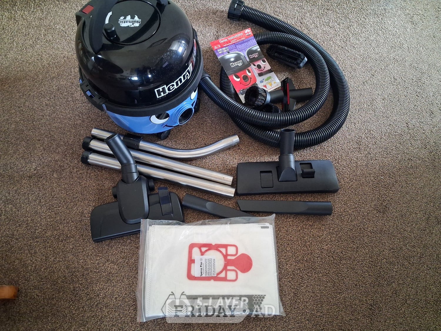 Henry Numatic Dry Vacuum Model HVR160- 11 Used, Very Good Cond in Hailsham