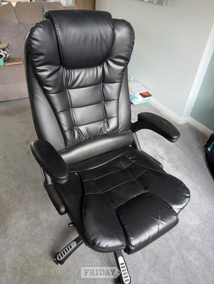 Comfy padded office swivel chair with tilt and height adjustment in Robertsbridge