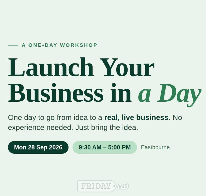 Launch Your Business in a Day in Eastbourne