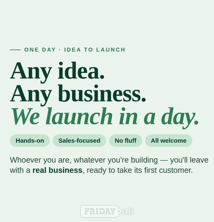 Launch Your Business in a Day