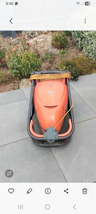 Flymo compact lawnmower