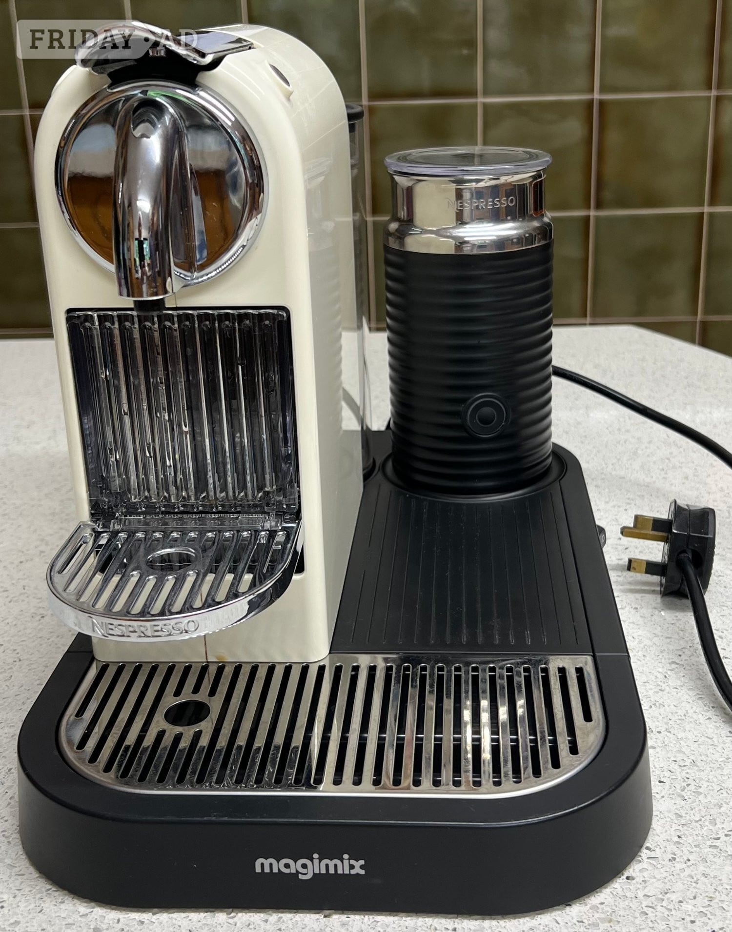 Crowborough Magimix (Nespresso) Coffee machine with milk frother.