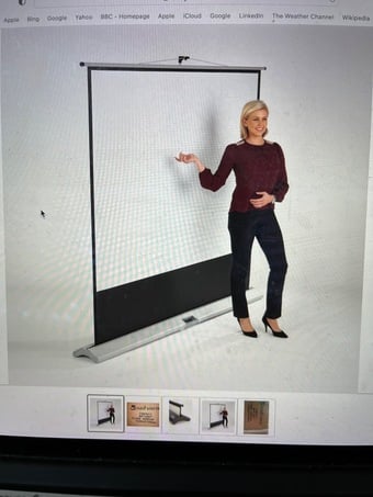Floor Pull UP Projector Screen By Sahara