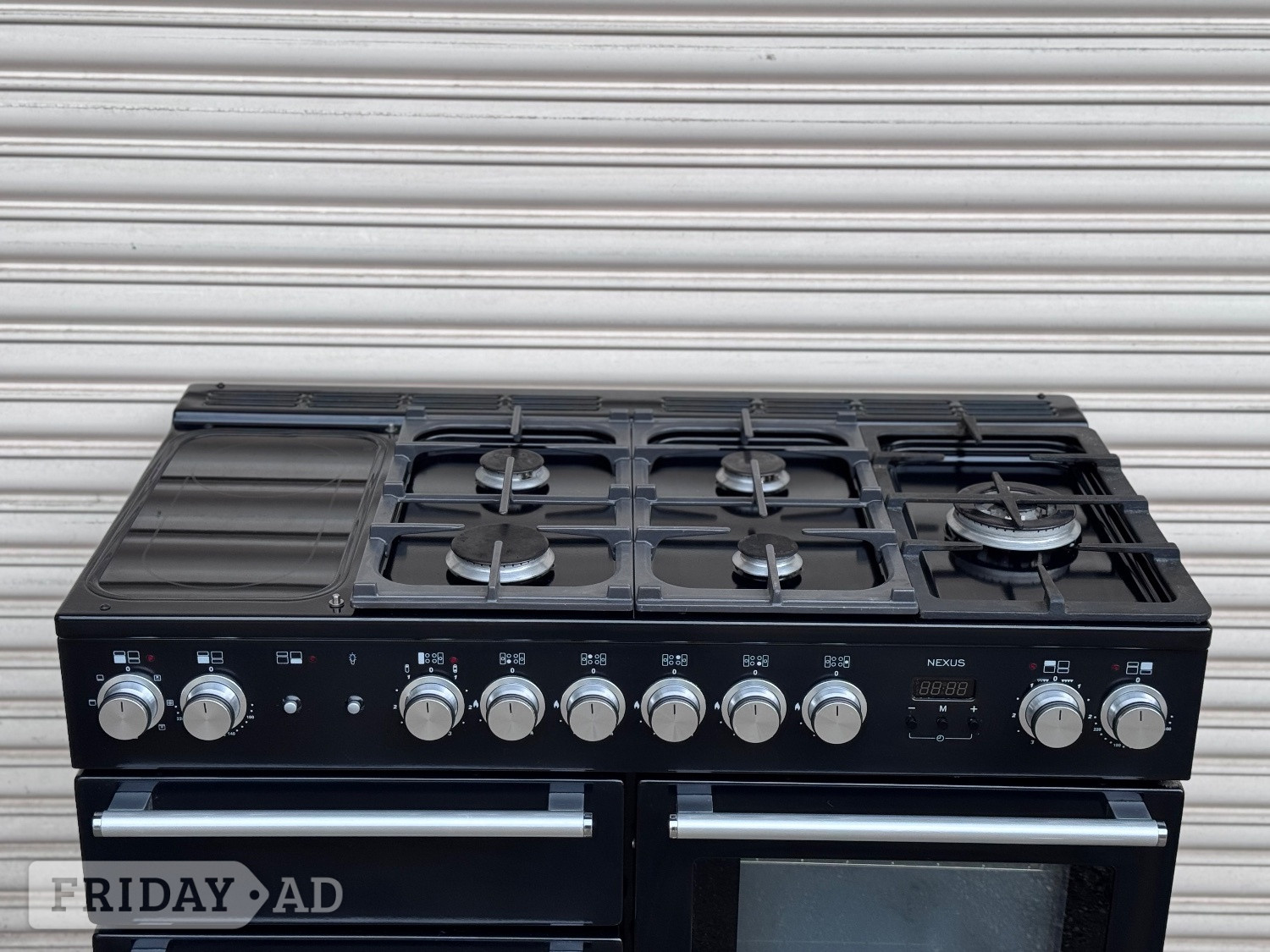 Romford Rangemaster nexus 110cm dual fuel gas range cooker black 3 months