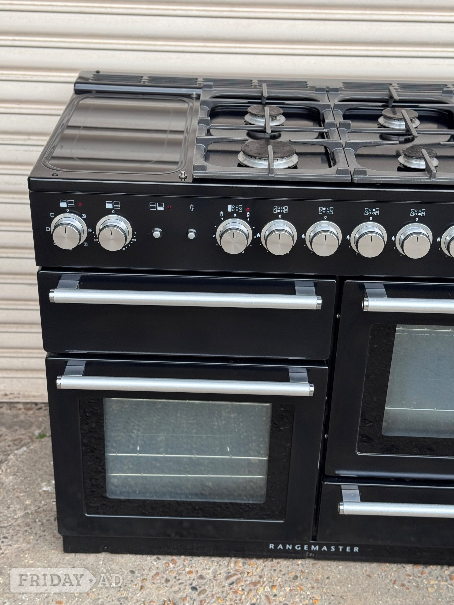 Rangemaster nexus 110cm dual fuel gas range cooker black 3 months - Home Appliances in Romford