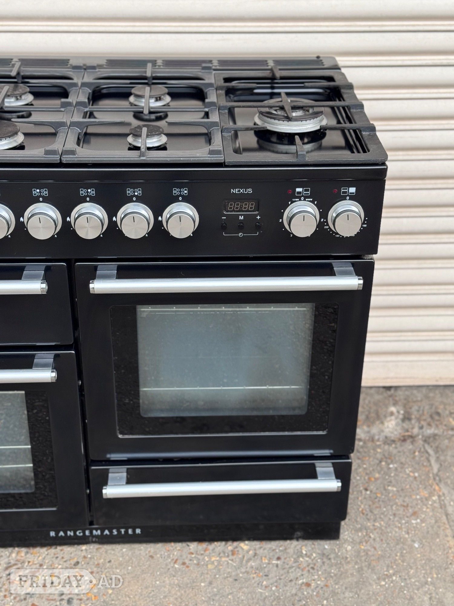 Rangemaster nexus 110cm dual fuel gas range cooker black 3 months - Home Appliances