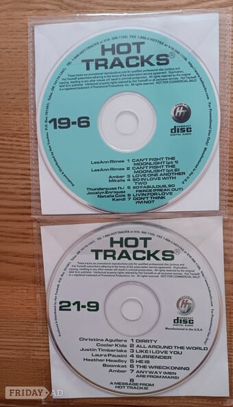 3 Hot Tracks Promo CDs.  