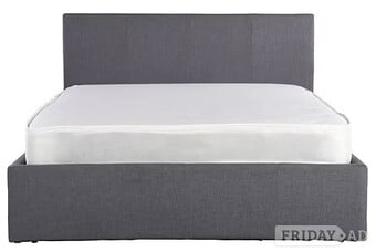 ASCOT KING FABRIC OTTOMAN BEDSTEAD 