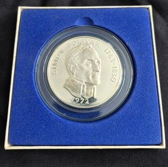 Republic Of Panama 1974 - 20 Balboas MINT Sterling Silver