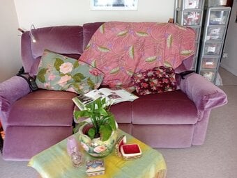 Double recliner, three seater sofa!