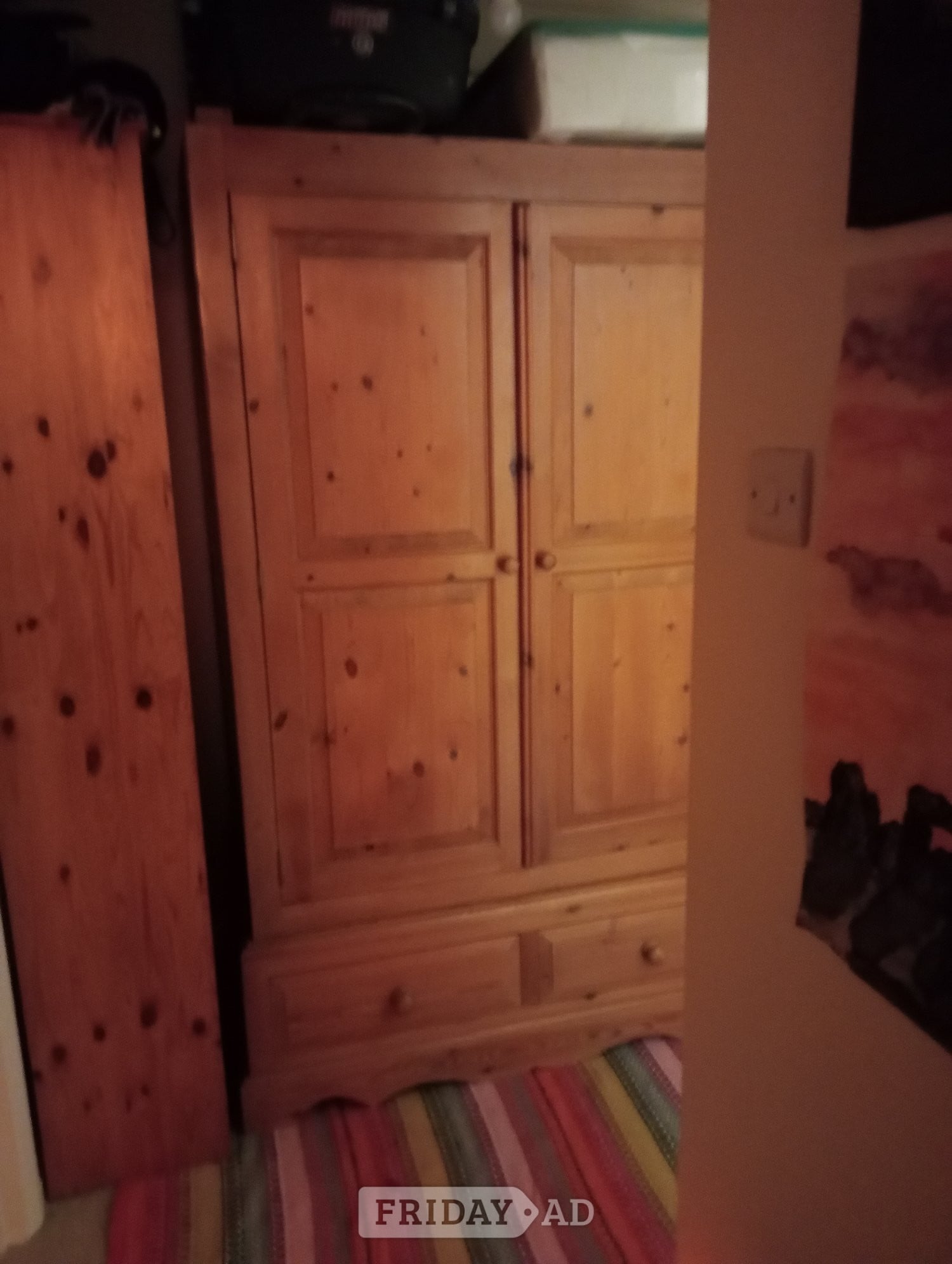 2 piece pine double wardrobe! - Furniture in Hastings
