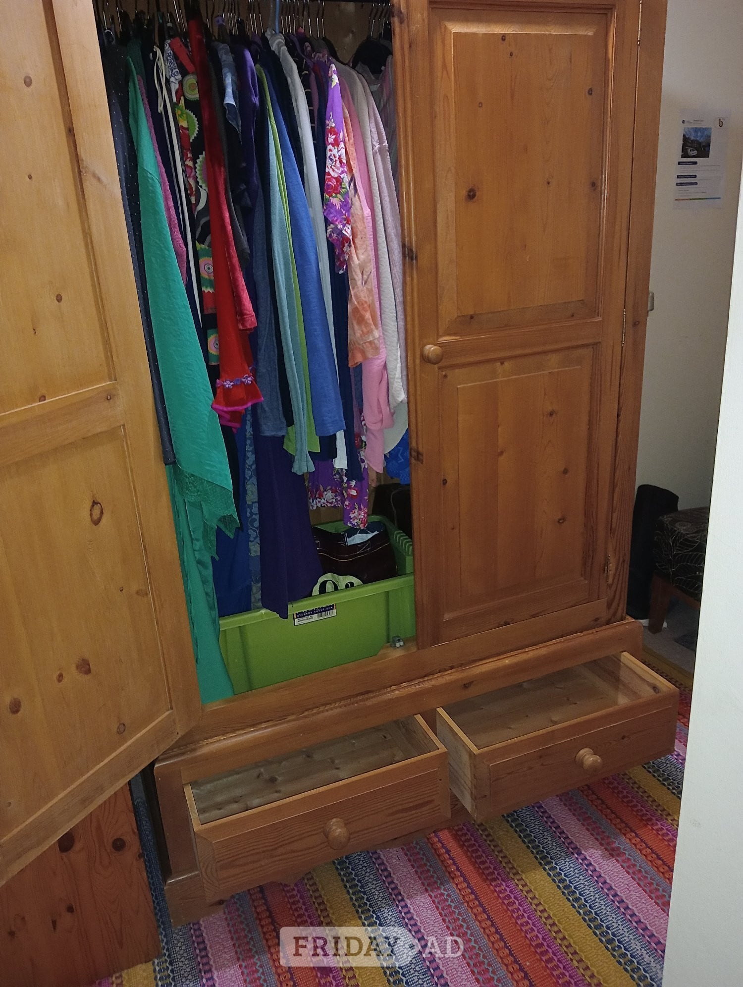 2 piece pine double wardrobe! - Furniture
