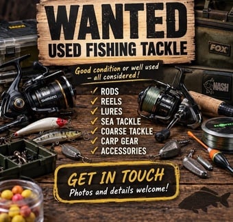 Wanted Looking for Fishing tackle and fishing related items like books