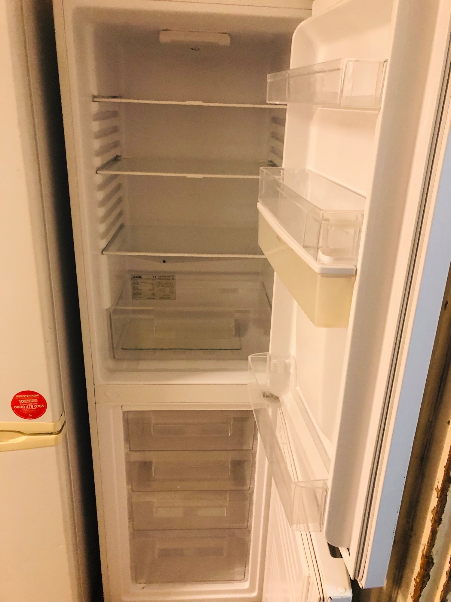Logik fridge freezer  frost free with water dispenser 