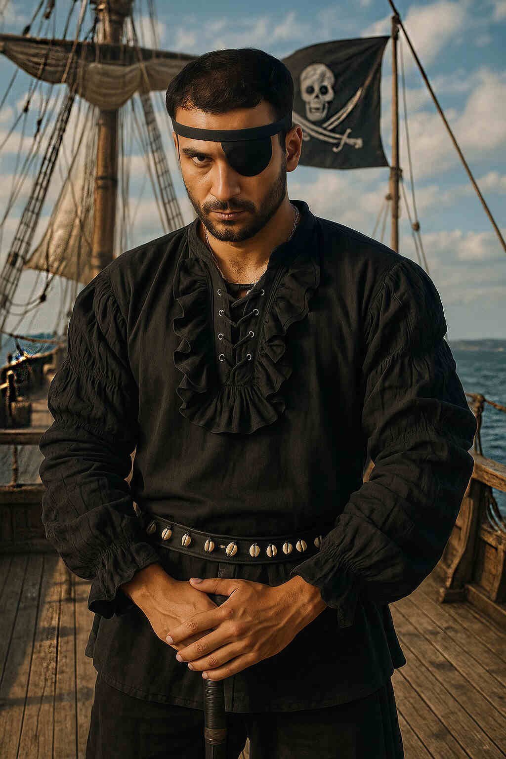 Pirate Shirt for Men | TudorDressing - Clothing, Footwear & Accessories in Bamburgh