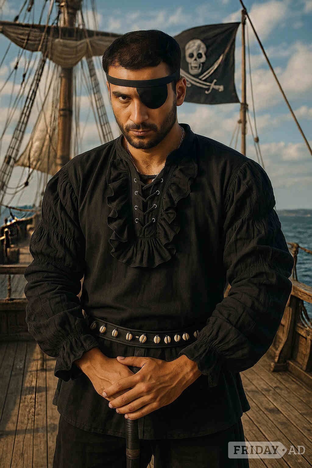Pirate Shirt for Men | TudorDressing - Clothing, Footwear & Accessories in Bamburgh