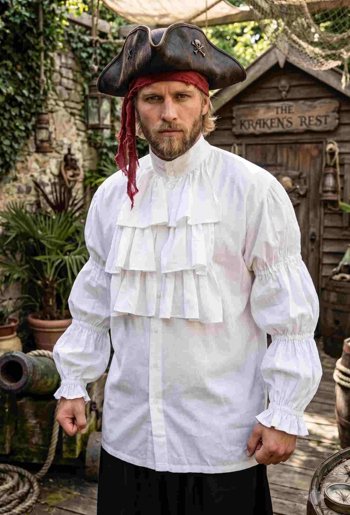 Pirate Shirt for Men | TudorDressing - Clothing, Footwear & Accessories