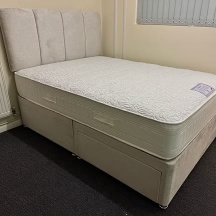 Rotherham DOUBLE DIAMOND 1000 POCKET MATTRESS WITH DIVAN BASE 2 DRAWERS