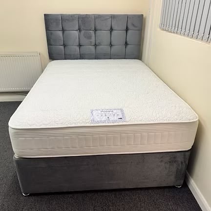 DOUBLE DIAMOND 1000 POCKET MATTRESS WITH DIVAN BASE 2 DRAWERS - Furniture in Rotherham