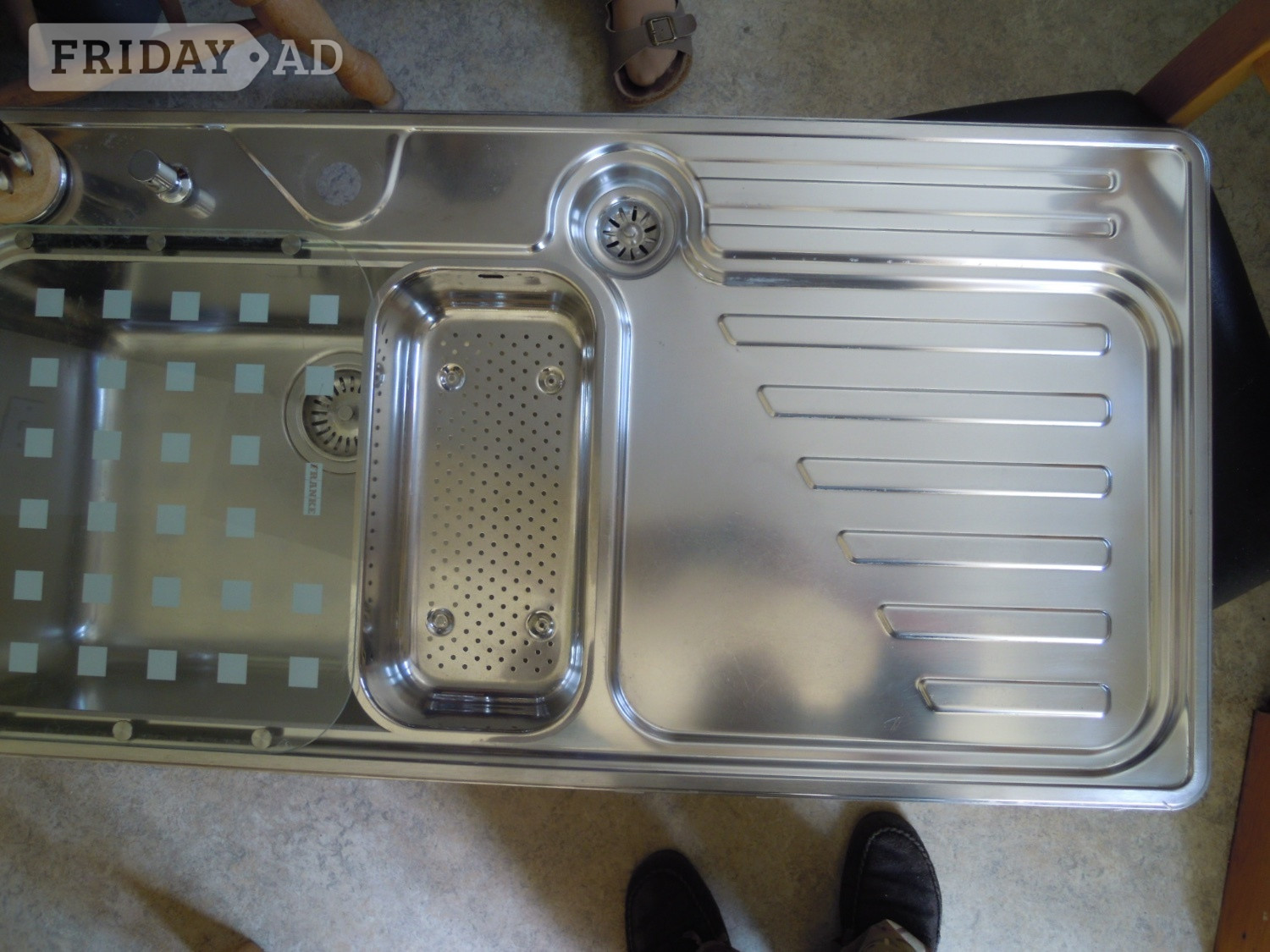 Franke Largo LAX 614 LHD sink complete with accessories