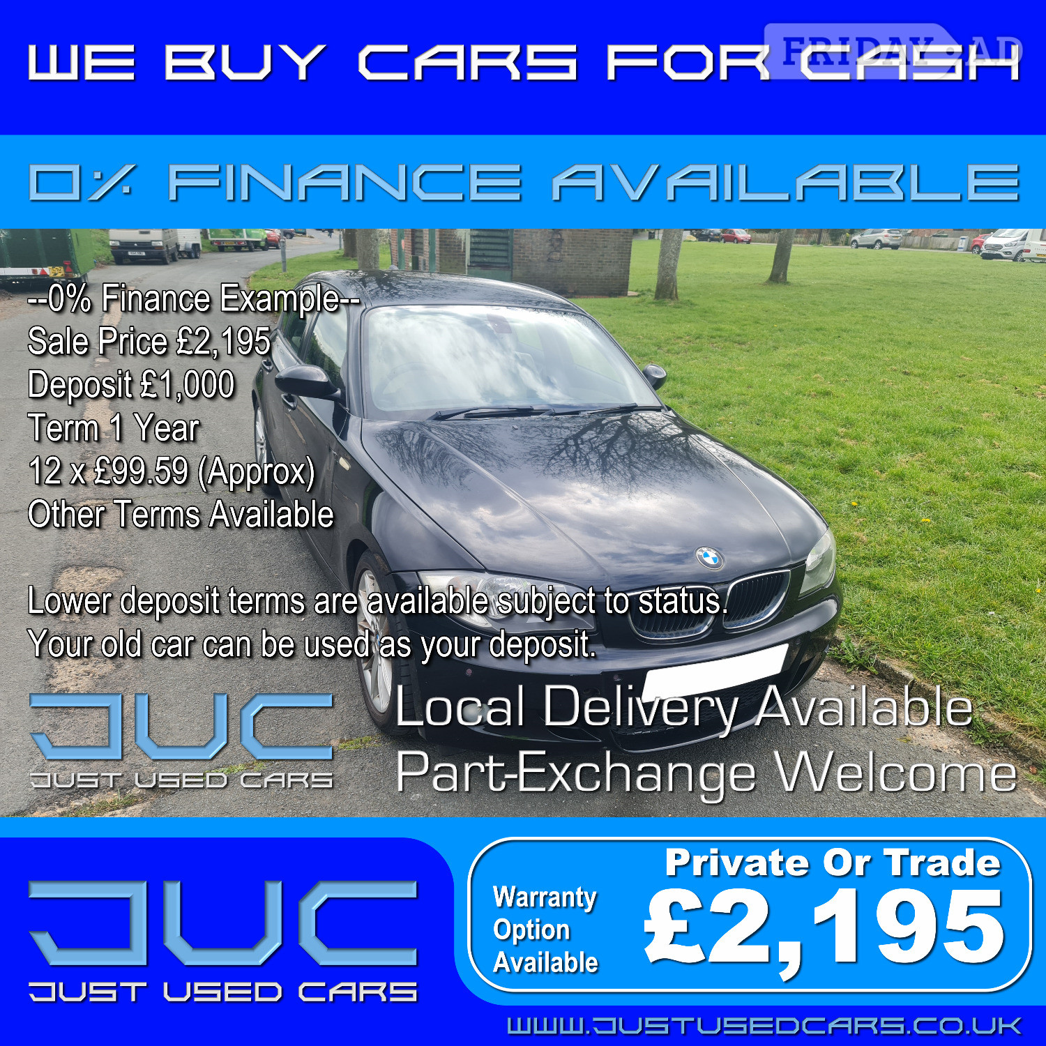 BMW 1 Series 2.0 120D M Sport (Manual Diesel)7 Reg 2007, 86,211 in Lewes