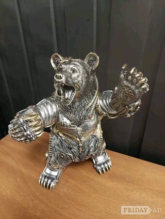 Large steampunk bear ornament