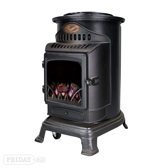 New Provence Portable Living Flame Log Effect Gas Heater Stove