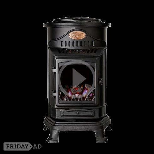 New Provence Portable Living Flame Log Effect Gas Heater Stove - Heating & Cooling