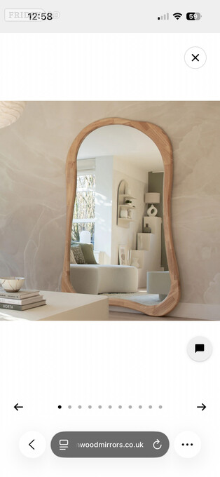 Brand New William wood 190x120cm mirror 