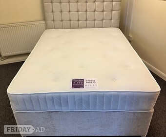 DOUBLE - STRESS FREE MATTRESS 2 drawers & 24 inch headboard