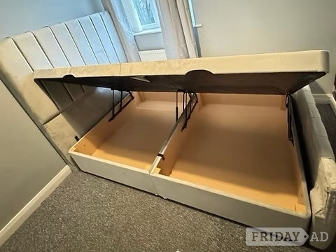SUPER KING - DELUXE LINED SIDE LIFT DIVAN OTTOMAN - Furniture in Rotherham