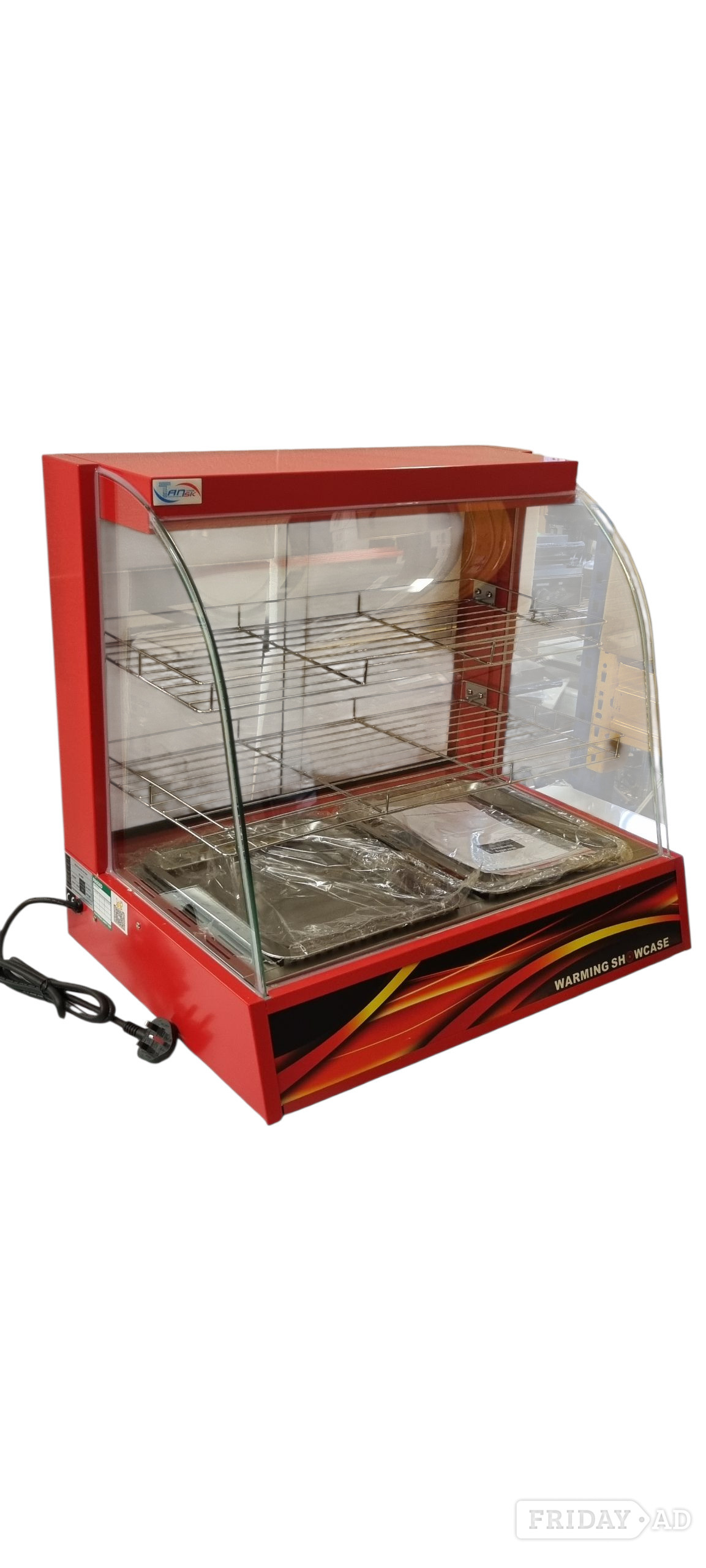 Share Heated Red Hot Pie Counter top Food Display Cabinet Lamps