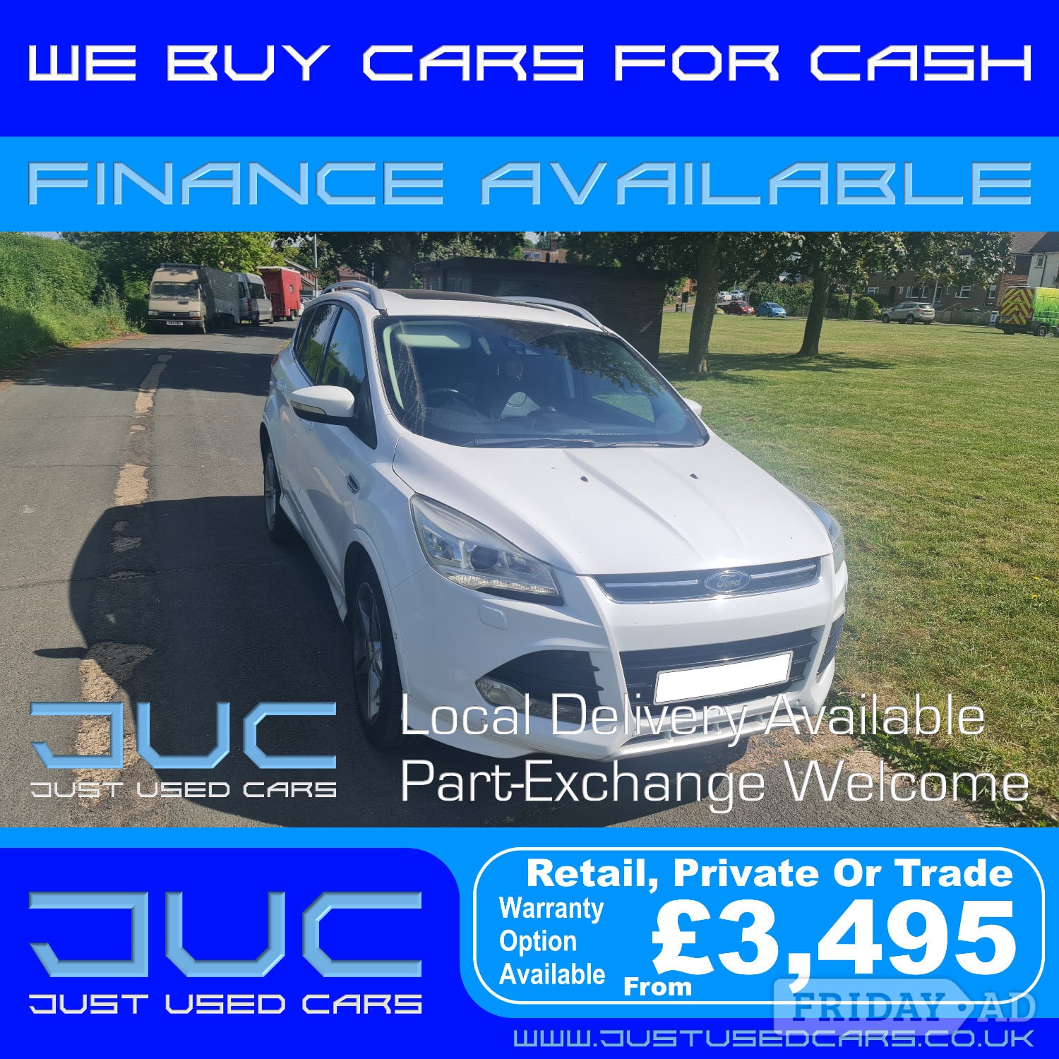 Ford Kuga 2.0 TDCI Titanium X 4x4 SUV (Manual Diesel) 14 Reg 2014 in Lewes